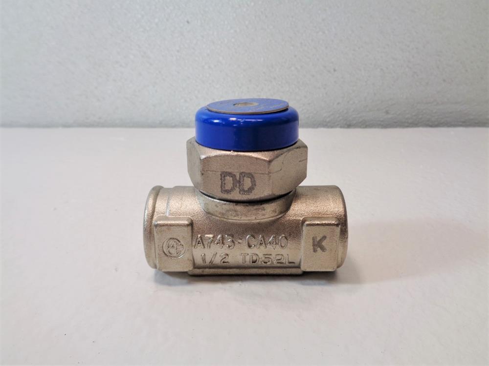 Spirax Sarco TD52L 1/2" NPT Thermodynamic Steam Trap 54771C